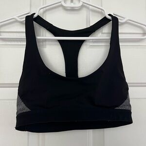 Lululemon Black and Grey Racerback Sports Bra